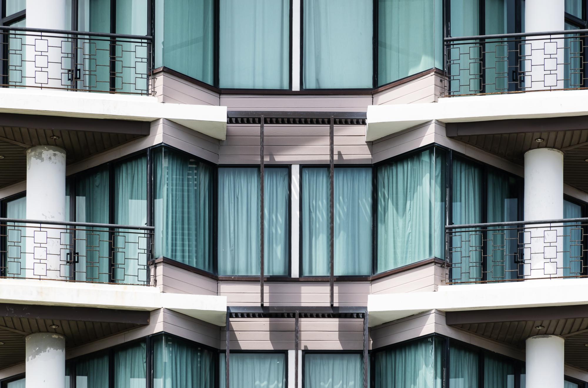 building exterior with balconies